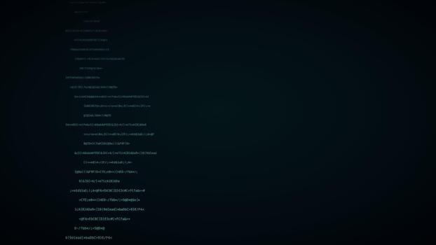 Turquoise perspective code blocks hacker code background digital data stream motion loop video