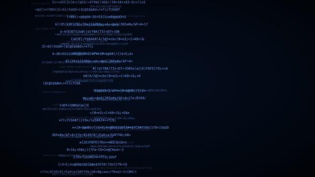 Azure layered code planes hacker code background digital data stream motion loop video