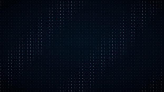 Cyber Blau plätschern binär Hacker Code Hintergrund Digital Daten Strom Bewegung Schleife video