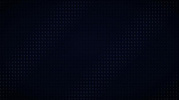 Electric rippling binary hacker code background digital data stream motion loop video