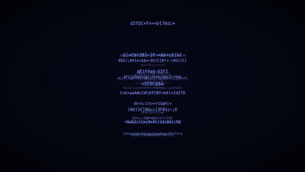 índigo código desvanecimiento punto código hacker código antecedentes digital datos corriente movimiento lazo video