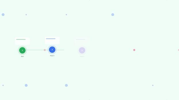 verde sequenza temporale compito progresso completare dai un'occhiata piatto design ciclo continuo video