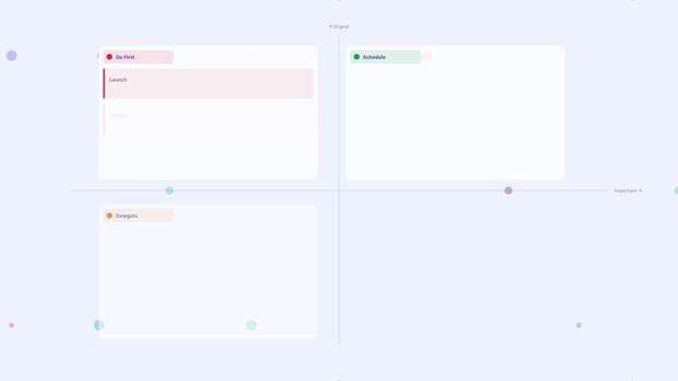 Indigo Priority Matrix Eisenhower Task Sort Flat Design Loop video