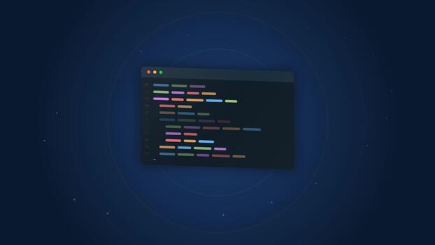Abstract Code Editor Interface Animation video