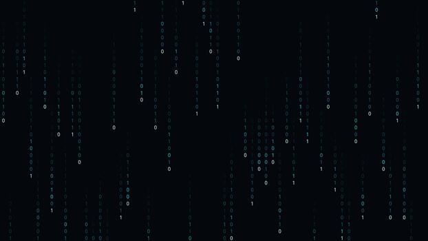 digital binario código lluvia que cae resumen antecedentes video