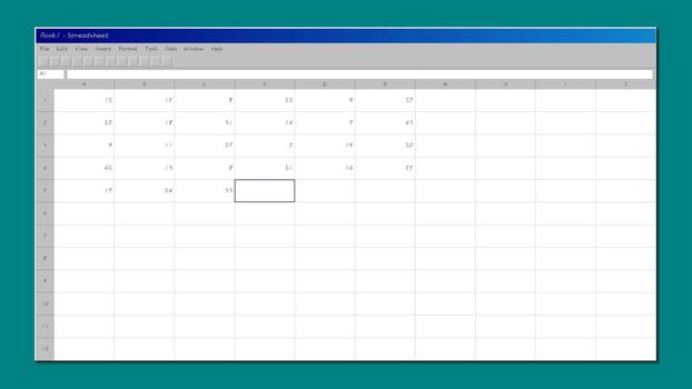 Digital Spreadsheet Interface Data Entry Process video