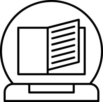 libro creativo elemento para interfaz proyectos vector