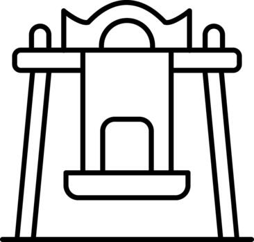 columpio creativo elemento para interfaz proyectos vector