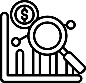 Data Analysis Creative Element for Interface Projects vector