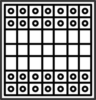 Chess Board Creative Element for Interface Projects vector