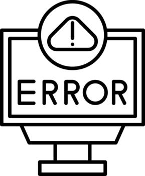 Error Creative Element for Interface Projects vector