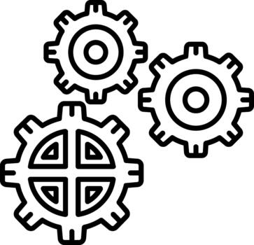 ajuste creativo elemento para interfaz proyectos vector