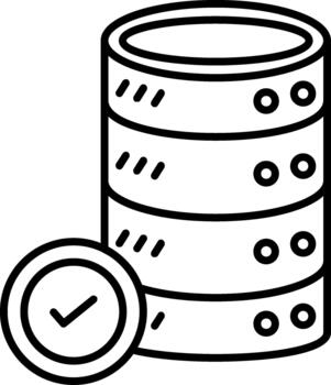 base de datos creativo elemento para interfaz proyectos vector