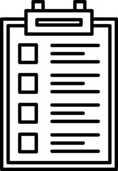 Lista de Verificación creativo elemento para interfaz proyectos vector