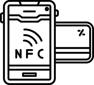 Nfc Creative Element for Interface Projects vector