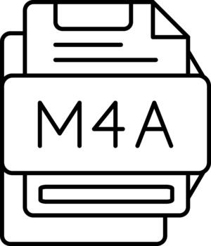 m4a creativo elemento para interfaz proyectos vector