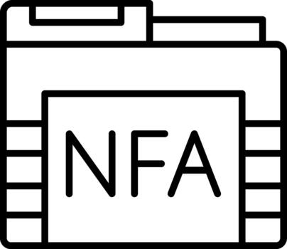 nfa creativo elemento para interfaz proyectos vector