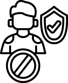 acceso negado creativo elemento para interfaz proyectos vector