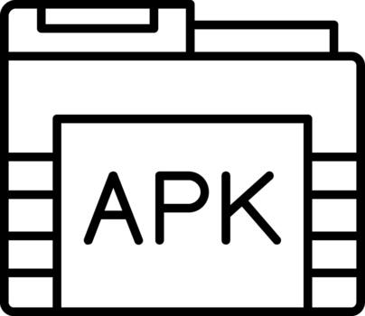 apk carpeta creativo elemento para interfaz proyectos vector