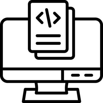 profesional codificación Arte para creativo trabajo vector