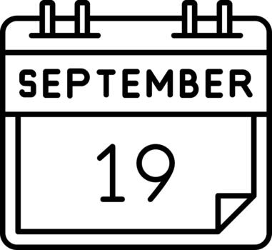 septiembre 19 creativo elemento para interfaz proyectos vector