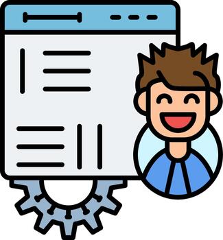 versátil codificación gráfico icono para creativo proyectos vector