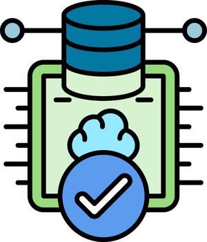 Contemporary Cloud Processing Graphic for Software Interface Design vector