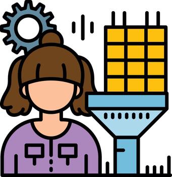 profesional datos Procesando símbolo para moderno interfaz proyectos vector