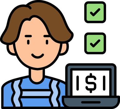trabajo tarea moderno pictograma para sitio web interfaz elementos vector