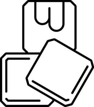 Ice Cube for Creative Visual Solution for Modern Interface Systems vector