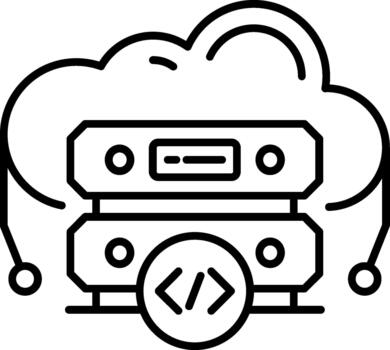 Website Hosting Creative Visual Solution for Modern Interface Systems vector