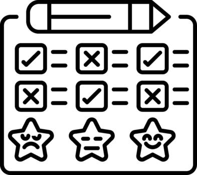 Creative Visual Solution for Modern Interface Systems Featuring User Score vector