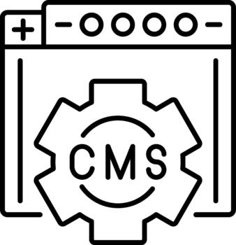 Content Management System Creative Visual Solution for Modern Interface Systems vector