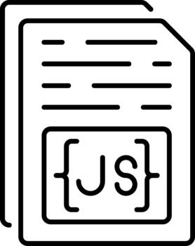 JavaScript Framework Clean Graphic Concept for Contemporary Technology Workflows vector