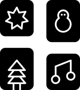 Navidad fotos creativo elemento para interfaz proyectos sólido vector