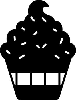 Cupcake Creative Element for Interface Projects Solid vector