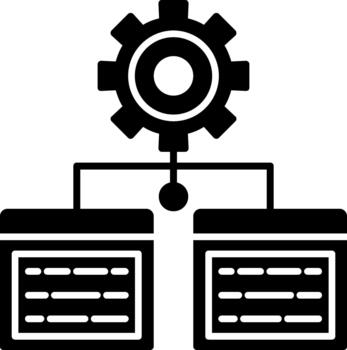 Unique Batch Processing Graphic Icon for Digital Design Solid vector
