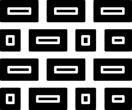 distintivo ladrillos símbolo para creativo proyectos sólido vector