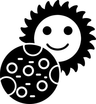 profesional eclipse Arte para creativo trabajo sólido vector