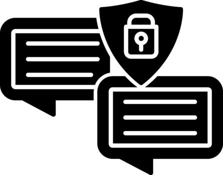 seguro diseño símbolo para móvil aplicación interfaces sólido vector