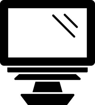monitor creativo elemento para interfaz proyectos sólido vector