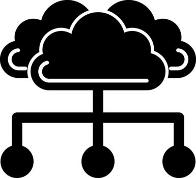 Cloud Editable Asset for Digital Projects Solid vector