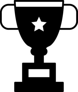 trofeo editable activo para digital proyectos sólido vector