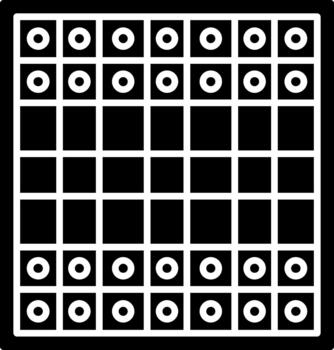 Chess Board Creative Element for Interface Projects Solid vector