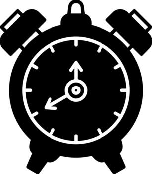 reloj original icono para diseño proyectos sólido vector