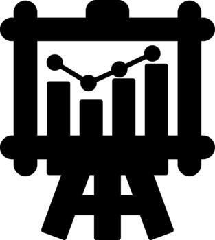 Professional Graph Art for Creative Work Solid vector