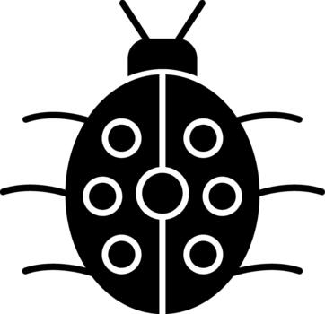 Bug Original Icon for Design Projects Solid vector