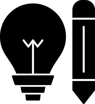 Creativity Outline Artwork for Creative Design Resources Solid vector