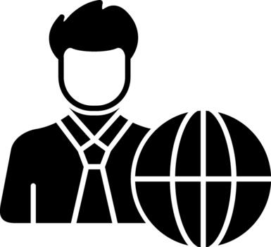 usuario Internet creativo elemento para interfaz proyectos sólido vector