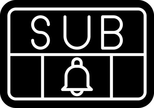 distintivo suscribir símbolo para creativo proyectos sólido vector